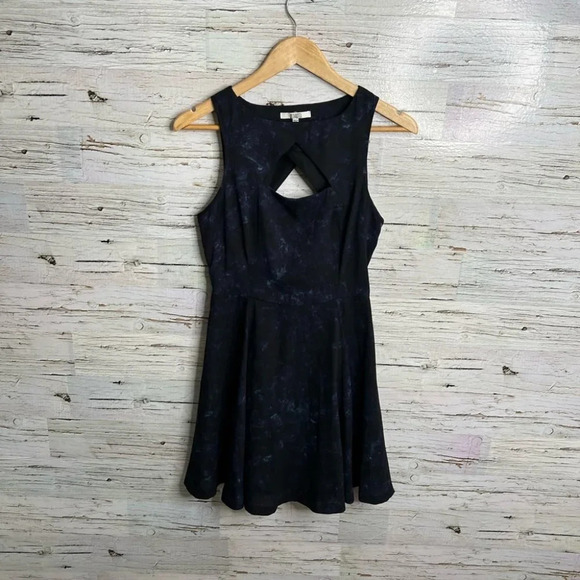 Bb Dakota  blue black dress size small cut out - Picture 1 of 8